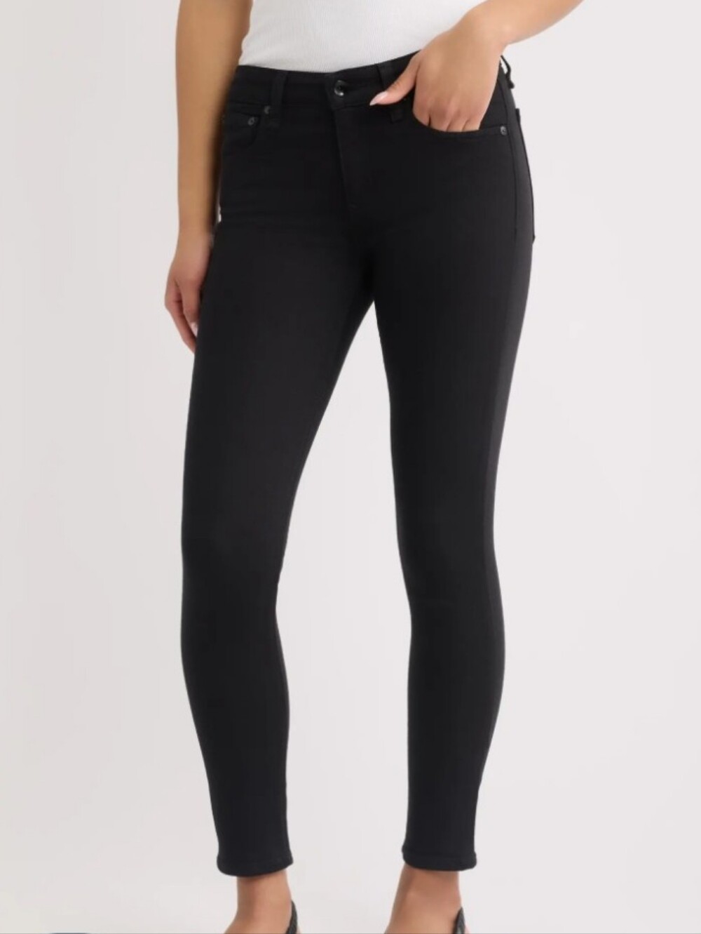 Rag & Bone Cate Ankle Skinny Jeans- Black